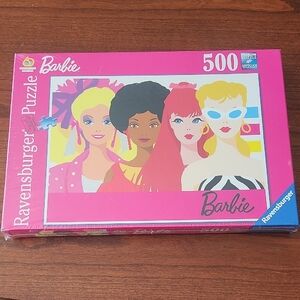 Ravensburger Barbie Puzzle with Pink and Yellow Puzzle